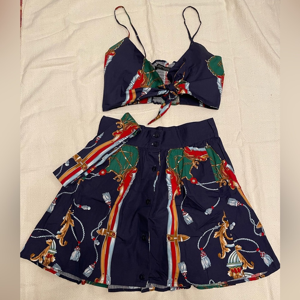 Zara - 2-Piece Crop-Top and Skirt set